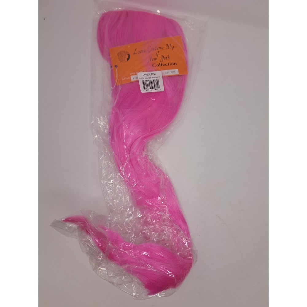 Lacey Costume Wig of New York Long Light Neon Pink Long Witch Wig New